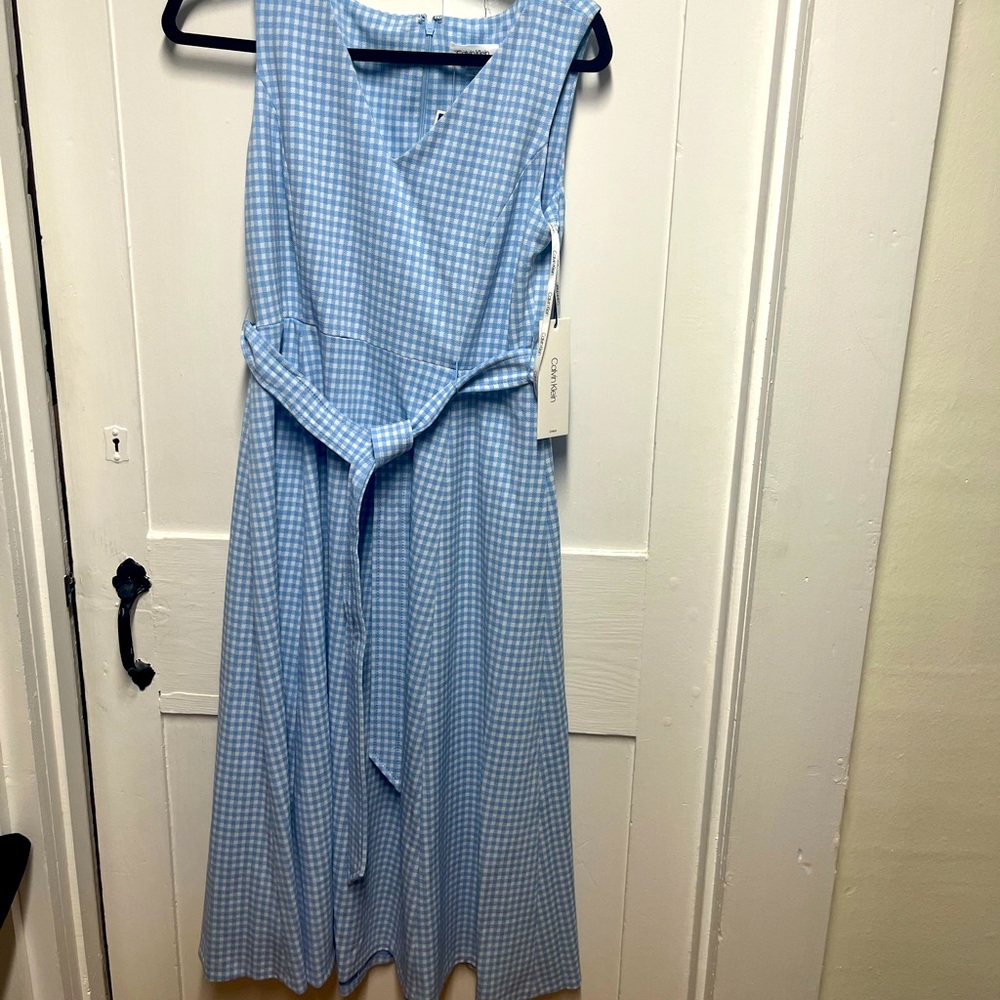 Calvin Klein gingham classic dress